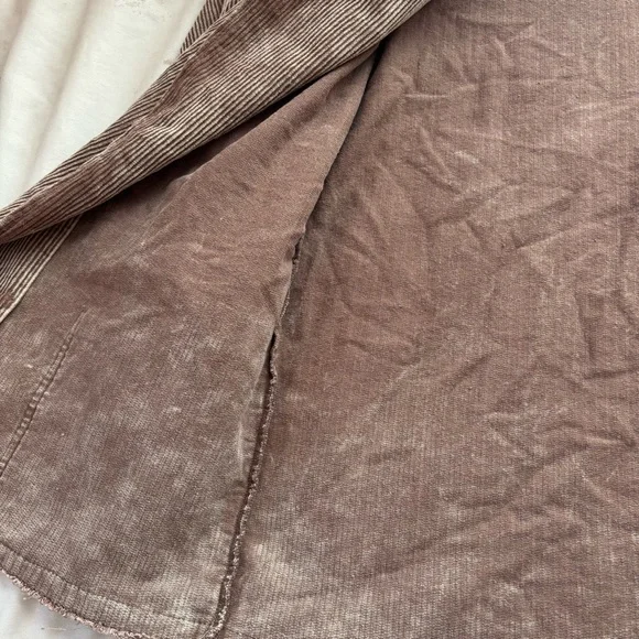 POL Oversized Open Raw Hem Corduroy Blazer Size Large - Picture 9 of 13